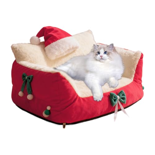 Genérico Cat Sofa - 60 x 30 x 30 cm, waschbares Katzensofa, großes Katzenbett für Innenkatzen, Hundesofas | für kleine Hunde, Welpen, Sofa mit abnehmbarem Bezug