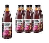 Zumo de manzana con Zinc y vitamina C - ayuda a tus defensas hohes C Nutribebida con Zinc y Vitamina C Zumo de Manzana, Uvas rojas y Arándanos Zumo 100% fruta Pack 6 x 1L