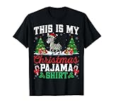 Photo Gallery donkey christmas santa hat pajama shirt - donkey lover maglietta Photo Gallery donkey christmas santa hat pajama shirt - donkey lover maglietta