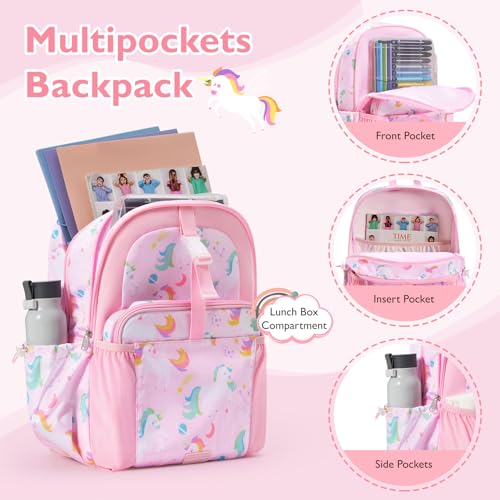 Image of mommore Kids Backpack Set Kindergarten School Bookbag for Boys Girls