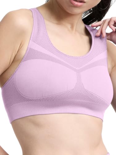 Image of Champion Women's The Infinity Racerback Sports Bra, Moderate Support, Seamless, Moisture-Wicking