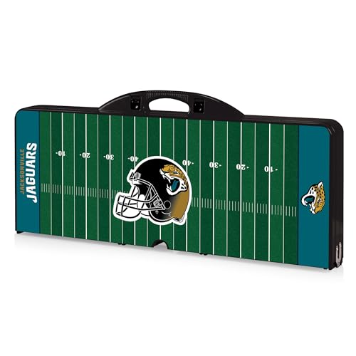 Image of PICNIC TIME NFL Picnic Table Portable Folding Table with Seats and Umbrella