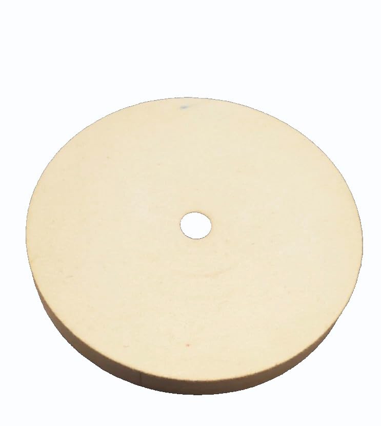 Marathon 8" x 1" x 3/4" Hole Felt Wheel, Hard Density, 100% Wool, Polishing