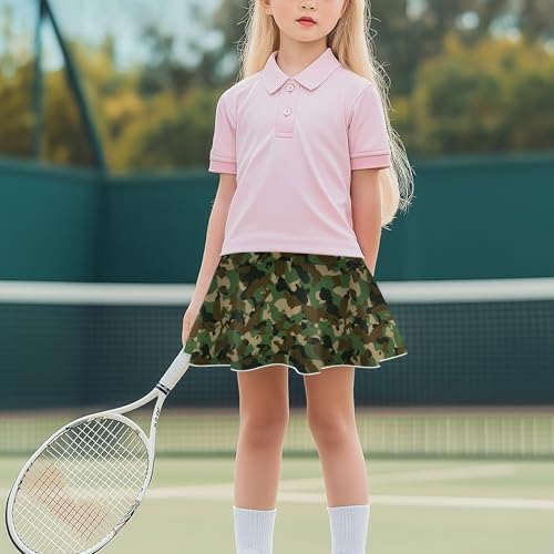 Kids Girls Digital Print Stretchy Flared Pleated Casual Skater A-Line Mini Skirt4