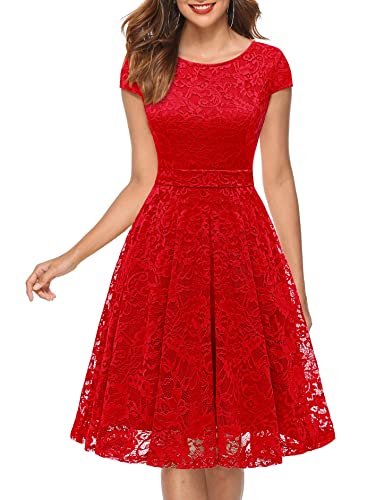MuaDress 6008: Ein vielseitiges Cocktailkleid in eleganter Rot-Farbe - Erfahren Sie mehr!