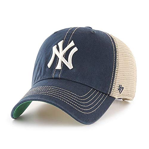 47 New York Yankees Trawler Clean Up Snapback Trucker Hat Baseball Cap - Navy One Size