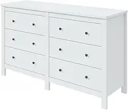 Cômoda 6 Gavetas Maggiore New Espresso Móveis Branco