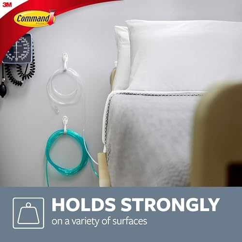 Command Cord Bundlers, White - 2 Bundlers, 3 Adhesive Strips - Damage Free Hanging