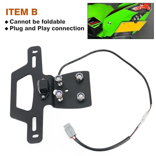 Support de plaque d'immatriculation Ninja ZX-25R idéal pour circuits - 2