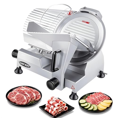 Image of Commercial Meat Slicer 10 inch Electric Food Slicer Frozen Meat