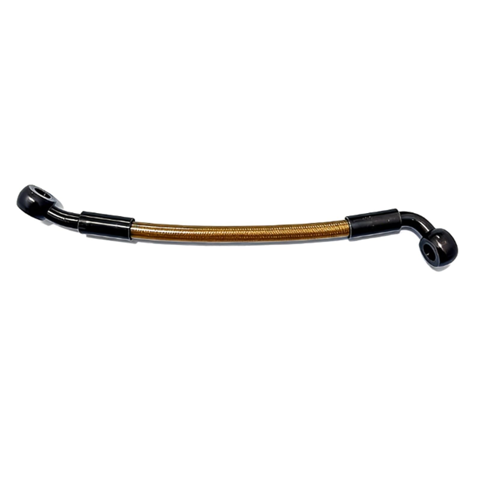 Kmwshan One Color Motorbike Brake Line M10 Brown 28°-90° Motorcycle Accessories Hydraulic Cable Oil Pipe Stainless Steel Braided Brake Line Hose 10Cm-500Cm(330Cm)