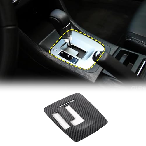 Rubbing-Type Sound from Gear Selector Cover - 2019-2022 Subaru Ascent 6 Fgtagtal Central Control Gear Shift Panel Trim Cover Compatible with Subaru XV 2012-2017, ABS Gear Shifter Console Anti-Scratch Panel Frame, Fit for with L Shift Version (Carbon Fiber Pattern Black)