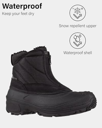 Ice Fields Dale 3 Snow Winter Boots for Men, Warm, Insulated, Waterproof Shell, Front Zipper2