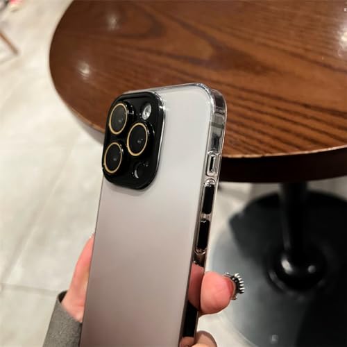 Coque antichoc iPhone protégeant objectif appareil photo dos transparent noir