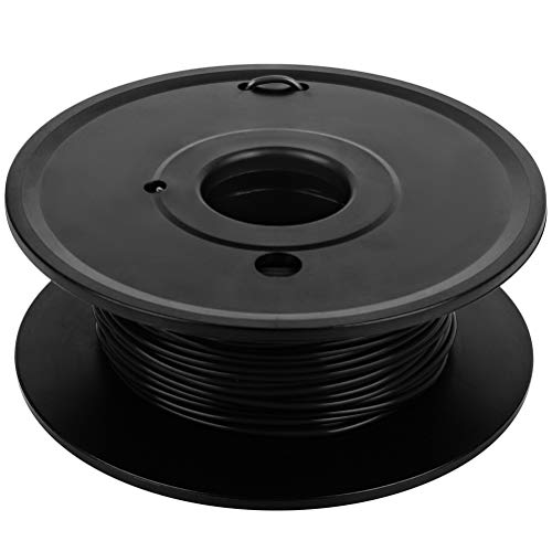 GYZJ 3D Printer Filament PLA Black Filament 1.75MM 200g Consumables Neat Winding No Bubbles High Precision Tangle-Free 3D Art Toy Art Decoration Cars Modules Temperature 190-210 Degree