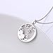S925 Sterling Silver Pumpkin and Devil Forest Pendant Necklace for Women 18