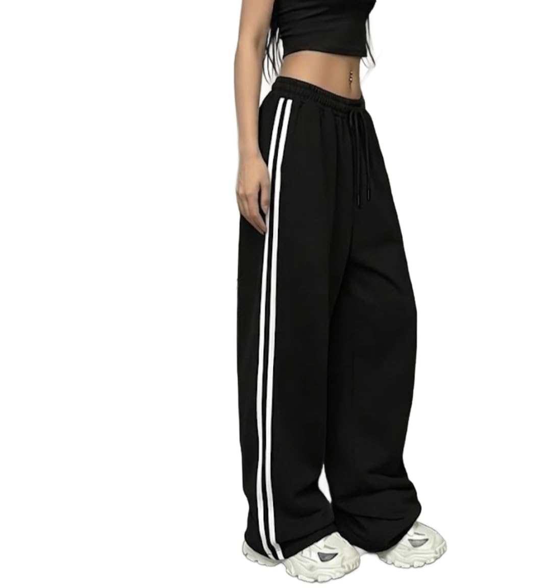 dockstreet Track Pant for Women || Baggy Fit || Track Pants || Full Elastic Jogger Track Pant ||-picture-51