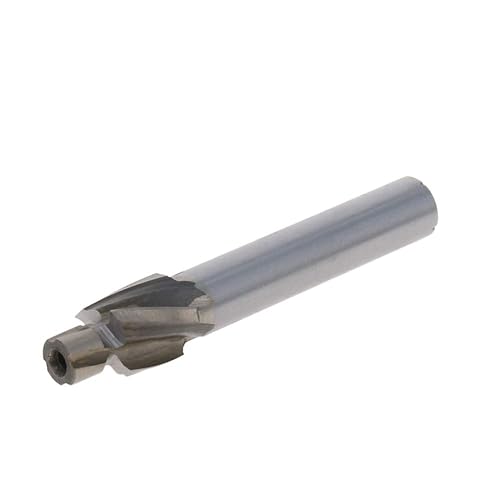 Miniatura 1 de Utoolmart Molino de extremo de avellanado, molinos de extremo de avellanados de vástago recto de acero de alta velocidad M6.2 de alta velocidad de 4