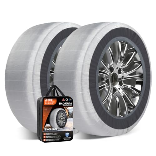 BAOJIADA 正規品 タイヤチェーン 175/70R14 185/70R14 175/65R15 185/60R15 195/65R15 205/55R16 215/45R17 布製タイヤチェーン スノーソックス チェーン規制適合 日本新技術の3D繊維素材 軽量 静音 軽自動車 乗用車 非金属 スノーチェーン 冬雪 雪道 凍結 簡単装着 タイヤのサイズに合わせてご購入ください。