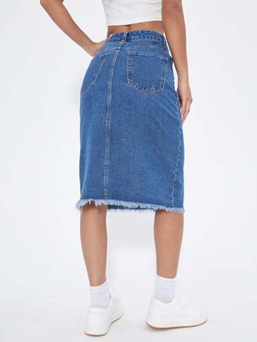 Image of KOTTY Cotton Blend Fit and Flare Skirt