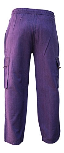 Shopoholic Fashion Mens Light Weight Plain Hippy Combat Trouser3