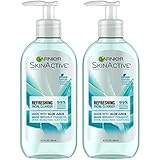 Garnier SkinActive Face Wash with Aloe Juice, For Dry Skin, 6.7 fl. oz (Packaging May Vary), 2 Count