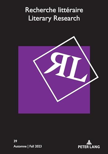Recherche littéraire / Literary Research: Automne / Fall 2023 (French Edition)