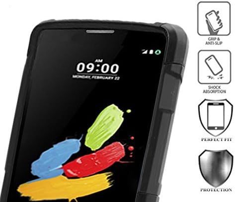 LG Stylo 4 Case, LG Q Stylus Case with Tempered Glass Screen Protector,IDEA LINE Heavy Duty Protection Hybrid Hard Shockproof Slim Fit Cover - Purple