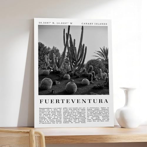 Poster Fuerteventura Espagne toile moderne pour raviver un mur blanc de salon