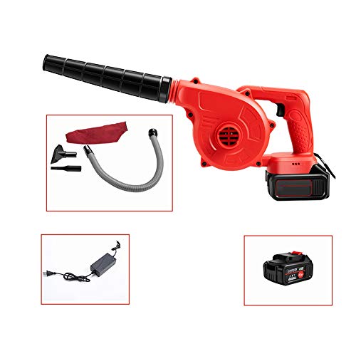 JJSFJH Electric Leaf Blower&Garden Vacuum, Electric Handheld Blower Vacuum Dust Collector, 2 In 1 Leaf Blower -Vacuum, Small Handy Li Battery Leaf Blower, Computer/outdoor