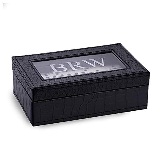 Custom Personalized Luxury Designer Double 9 Leather Domino Set, 55 Pieces, with White Playing Pieces & Crocodile Debossed Leather Storage, Perfect Coffee Table Décor and Game for The Family