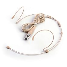 PREMIUM HEADSET MICROPHONE - Slim Dual Earhook Face Mic Provides Dependable, Professional Sound Quality; Comfortable & Durable, Perfect for All Kinds of Live Performances & Productions. CRYSTAL-CLEAR VOICE & SOUND - Powerful, High Sensitivity Headwor...
