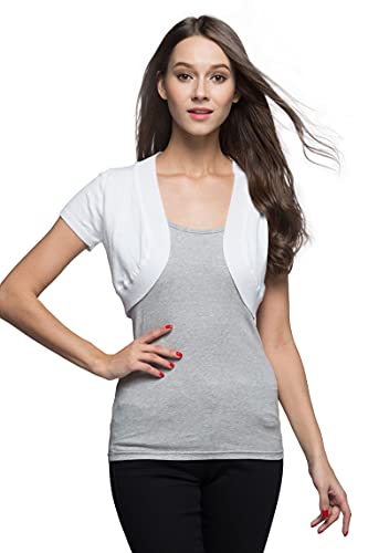 Image of Sofishie Trendy Short Sleeve Shrug Open Cardigan