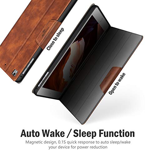 Antbox Ipad Case For Ipad Pro 9.7/ Ipad Air/Ipad Air 2 With Built-In Apple Pencil Holder Auto Sleep/Wake Function Pu Leather Smart Cover (Brown) #TOP6