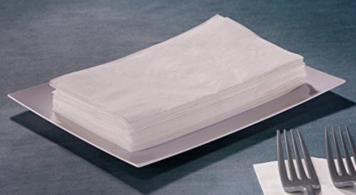 Premium White Napkins, 1/8 Fold Dinner Napkin, Value Pack 200 Count