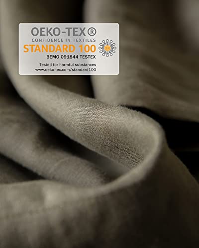 Xz Xifa Olive Green Linen Sheets King, 100% French Flax Linen Sheets, Breathable And Cooling For Hot Sleepers, Linen Bed Sheets, 4Pcs(1 Flat Sheet, 1 Fitted Sheet, 2 Pillowcases) #TOP2