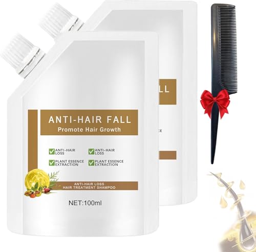 Remimpi Anti-Hair Loss Shampoo Conditioner Set,Anti-Hair Fall Promote Hair Growth Shampoo,Natural Plant Oil Control Conditioner,Ginseng Ginger Hair Shampoos,Rich in Various Plant Extracts (2 Pcs)