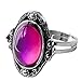 Acchen Mood Rings Antique Gem Changing Color Emotional Feeling Finger Ring with Box