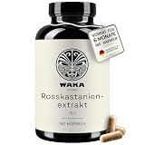 Waka Rosskastanienextrakt – 800 mg reines Extrakt – 180 Kapseln...