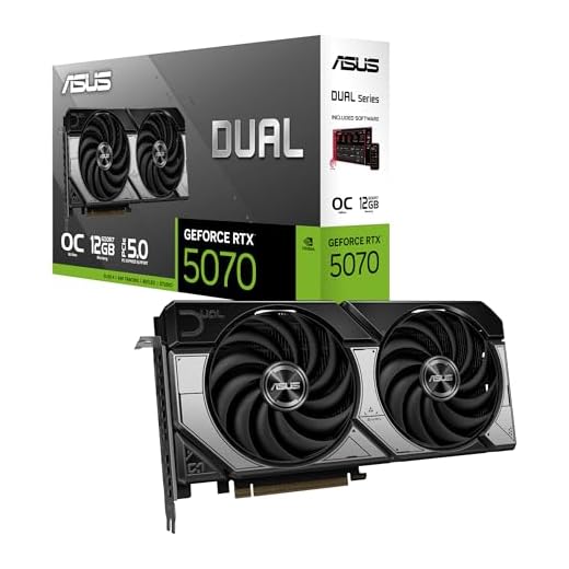 ASUS Dual GeForce RTX 5070 12GB GDDR7 OC Edition Gaming Grafikkarte (NVIDIA Blackwell Architektur und DLSS 4, 2,5-Slot Design, SSF, PCIe 5.0, 3X DisplayPort 2.1b, 1x HDMI 2.1b)