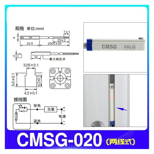 Interruptor magnético DMSG-020 sensor de proximidad para pistón 2
