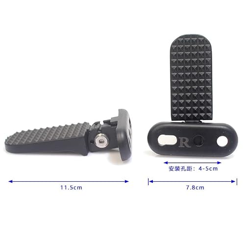 Minho Motorcycle Bike Scooter Rear Passenger Foot Peg Footrest Pedal Bracket Stand Support Kit