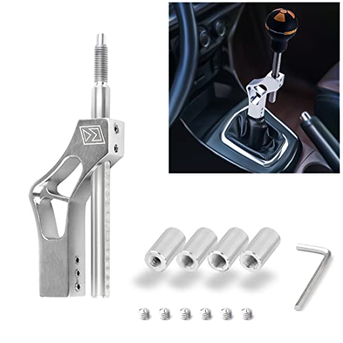 SKUNTUGUANG Varilla ajustable de la extensión del extensor de la perilla de cambio de la palanca del cambio del automóvil (Plata) Cover