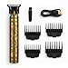T9 Beard Trimmer for Men with Hair Clippers | Rechargeable Beard Shaver with 4 Limit Combs | Precision Styling Kit for Barbers Haircut | USB Type-C Charging Professional Shaver Gift, Golden