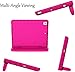 BMOUO Kids Case for iPad 9th/8th/7th Generation, iPad 10.2 2021/2020/2019 Case with Screen Protector, Shockproof Convertible Handle Stand iPad 9th/8th/7th Generation Case for Kids Toddlers, Rose