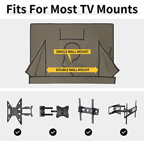 Easy-Going Waterproof Outdoor TV Cover 36-38 inch, Camel - image 5