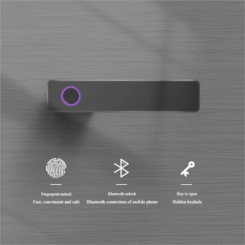 Serrure intelligente de porte électrique contre la perte de clés de maison - 4