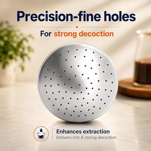 Image of Premium Stainless Steel Coffee Filter 150 ML Capacity, South Indian Drip Coffee Maker | Madras Kaapi Maker Small Size for 1-2 Cups, Reusable Filter | Authentic South Indian Brewing