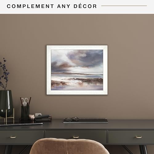 MCS Studio Gallery 11x14 Picture Frame White Woodgrain, Rectangle Photo Frame for Photos, Posters & Art Prints (1-Pack)