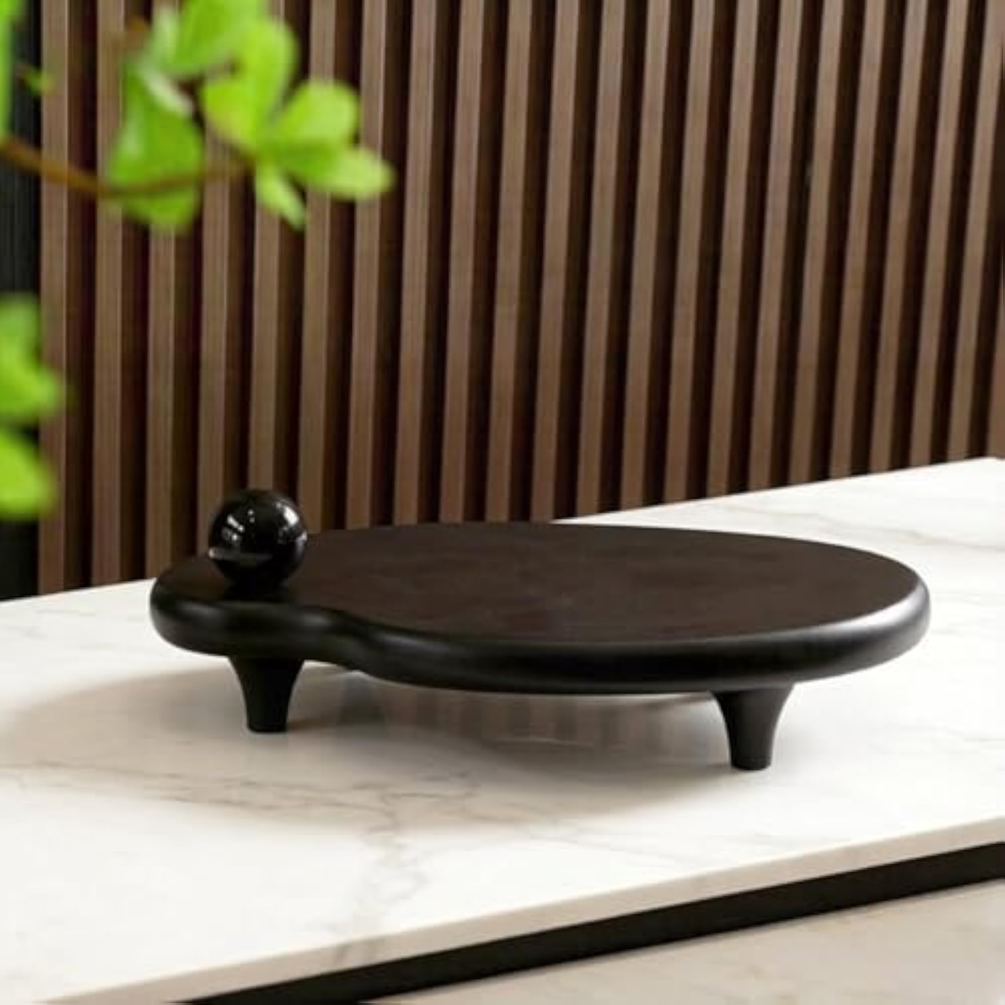 Glossy Finish Decorative Geometric Tray